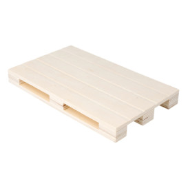 Bandeja Mini Palé de Madera 20x12x2cm (1 Ud)