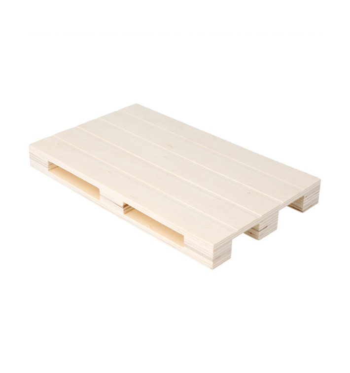 Bandeja Mini Palé de Madera 20x12x2cm (1 Ud)