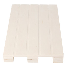 Bandeja Mini Palé de Madera 20x12x2cm (1 Ud)