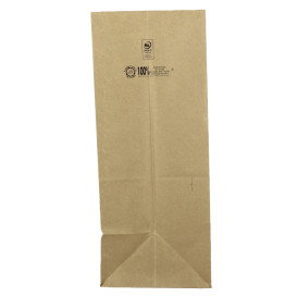 Bolsa de Papel Sin Asas Kraft 70g/m² 20+16x40cm (25 Uds)