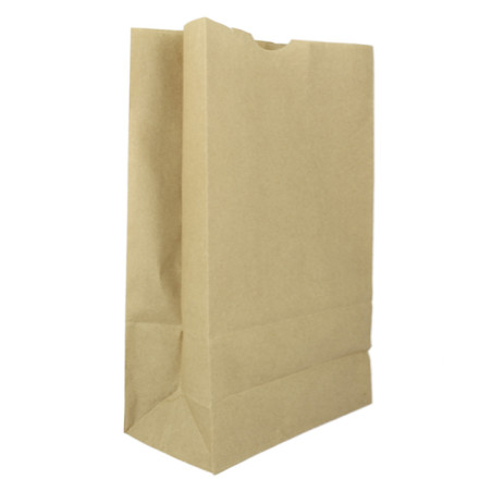 Bolsa de Papel Sin Asas Kraft 60g/m² 18+11x34cm (25 Uds)