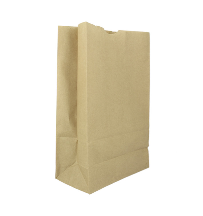 Bolsa de Papel Sin Asas Kraft 60g/m² 18+11x34cm (500 Uds)