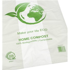 Bolsa Plastico Camiseta Bio Home Compost 55x60cm (100 Uds)
