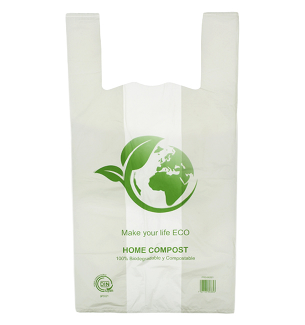 Bolsa Plastico Camiseta Bio Home Compost 55x60cm (500 Uds)