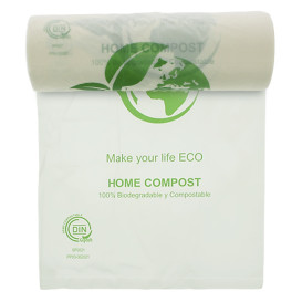 Rollo de Bolsas Plastico Bio Home Compost 30x40cm (500 Uds)