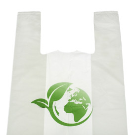 Bolsa Plástico Camiseta Bio Home Compost 40x50cm (100 Uds)