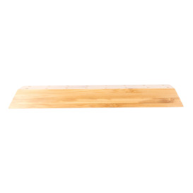 Soporte de Bambu para Pinchos Marron 20x6x2cm (48 Uds)