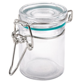 Tarro de Vidrio Hermético 45 ml Ø4,5x6cm (24 Uds)