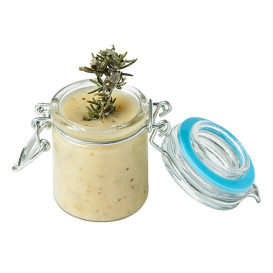Tarro de Vidrio Hermético 45 ml Ø4,5x6cm (24 Uds)