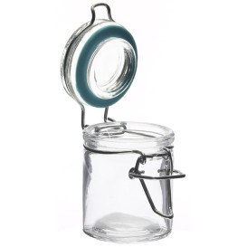 Tarro de Vidrio Hermético 45 ml Ø4,5x6cm (24 Uds)