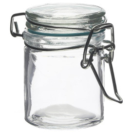 Tarro de Vidrio Hermético 45 ml Ø4,5x6cm (96 Uds)