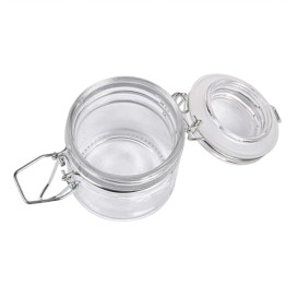 Tarro de Vidrio Hermético 80 ml Ø6x7cm (48 Uds)