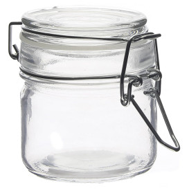 Tarro de Vidrio Hermético 80 ml Ø6x7cm (48 Uds)