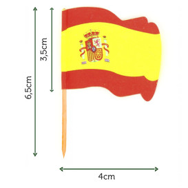 Pinchos Banderita "España" 65mm (14.400 Uds)