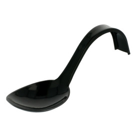Cuchara Degustacion Asa Curva Negra 130 mm (500 uds)
