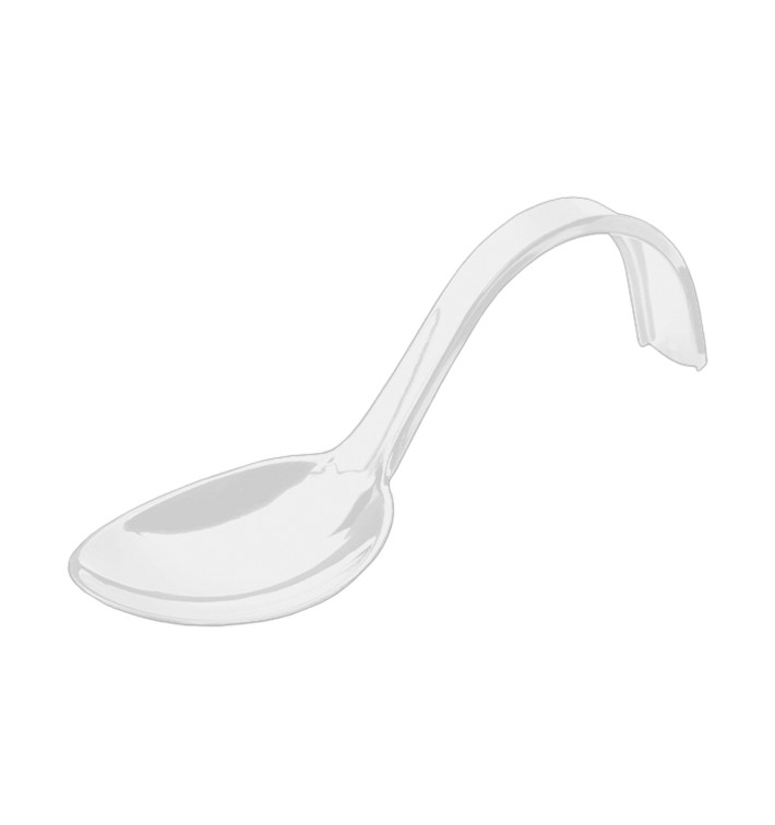 Cuchara Degustacion Asa Curva Blanca 130 mm (50 uds)