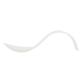 Cuchara Degustacion Asa Curva Blanca 130 mm (500 uds)