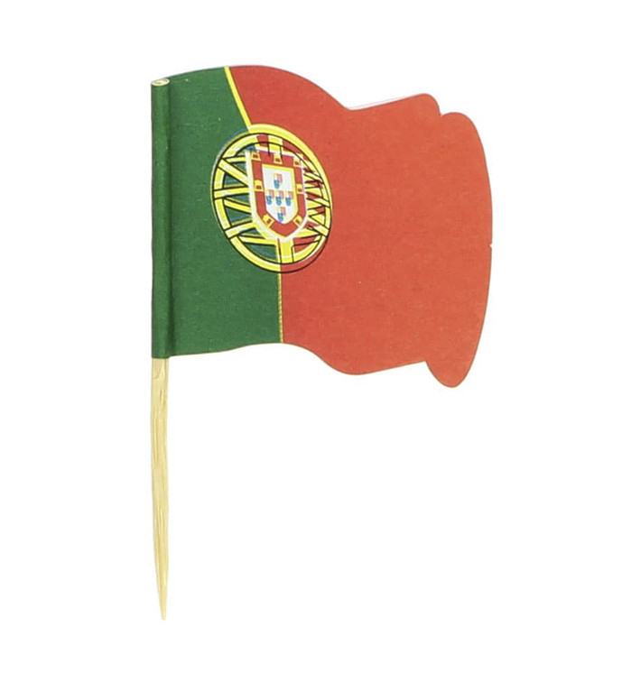 Pinchos Banderita "Portugal" 65mm (144 Uds)