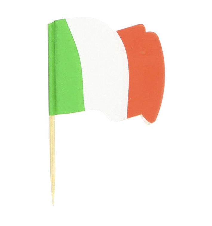 Pinchos Banderita "Italia" 65mm (144 Uds)