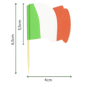 Pinchos Banderita "Italia" 65mm (144 Uds)