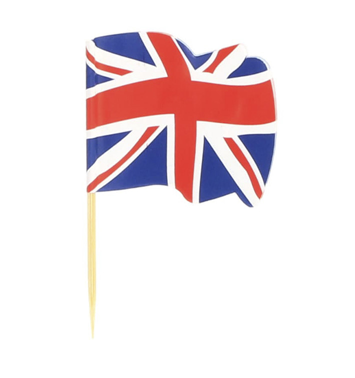 Pinchos Banderita "UK" 65mm (144 Uds)