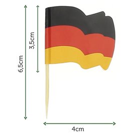 Pinchos Banderita "Alemania" 65mm (144 Uds)