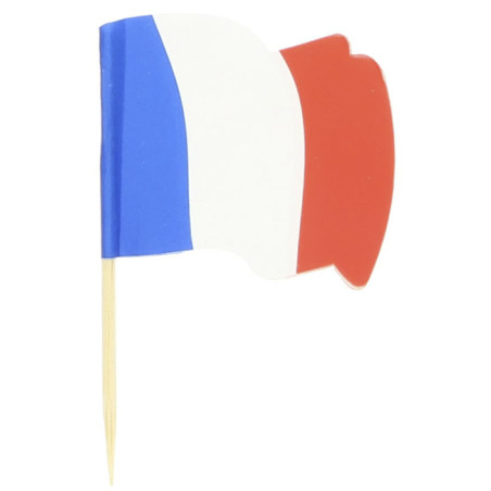 Pinchos Banderita "Francia" 65mm (144 Uds)