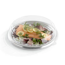 Bandeja Plastico Catering Redonda Plata 40 cm (5 Uds)