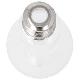 Botella Bombilla Transparente PET 100ml con tapón (250 Uds)