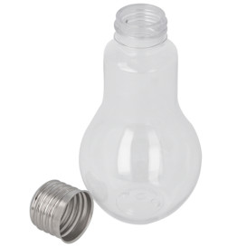 Botella Bombilla Transparente PET 200ml (25 Uds)