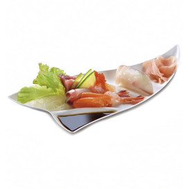 Bandeja Doble Compartimento Wasara Biodegradable (200 Uds)