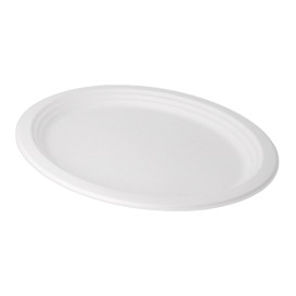 Bandeja Caña de Azucar Blanca 320x255x21mm (50 Uds)
