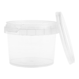 Envase Plastico con Tapa Inviolable 120ml Ø6,9cm (25 Uds)