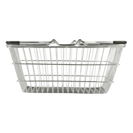 Mini Cesta de Compra de Acero 18,5x13,5x9cm (6 Uds)