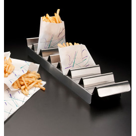 Soporte para Bocadillos Acero 10,2x47,3 cm (24 Uds)