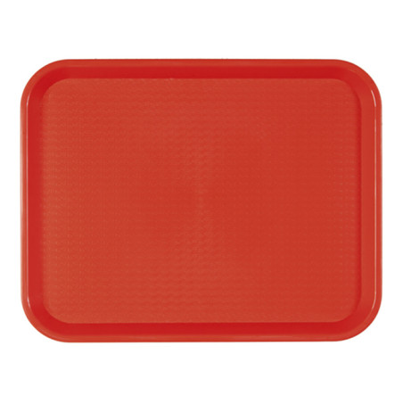Bandeja PP Fast Food Roja 27,5x35,5cm (1 Ud)