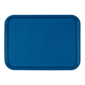 Bandeja de Plástico Fast Food Azul 27,5x35,5cm (1 Uds) 