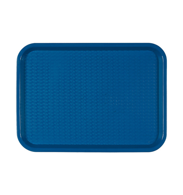 Bandeja de Plastico Fast Food Azul 27,5x35,5cm (1 Uds)