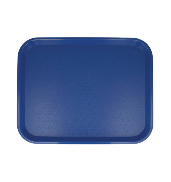 Bandeja de Plastico Fast Food Azul 35,5x45,3cm (1 Ud)
