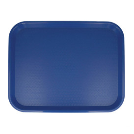 Bandeja de Plastico Fast Food Azul 35,5x45,3cm (12 Uds)