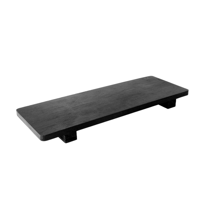 Bandeja de Bambú Negra para Sushi 30x11x2,5cm (1 Ud)