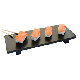 Bandeja de Bambú Negra para Sushi 50x23x2,5cm (10 Uds)