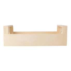 Caja Presentación con Asas Madera 20,5x12,5x6,5cm (1 Ud)