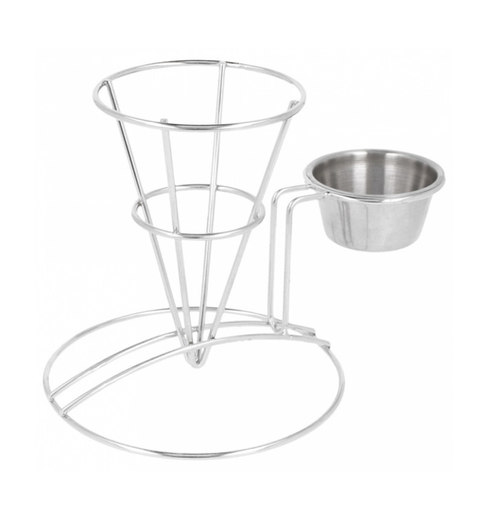Cesta Presentación de Acero con Tarrina Ø83x127mm (1 Ud)
