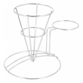 Cesta Presentación de Acero con Tarrina Ø83x127mm (1 Ud)