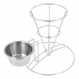 Cesta Presentación de Acero con Tarrina Ø83x127mm (1 Ud)