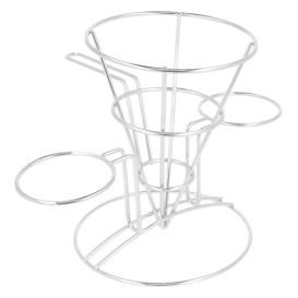 Cesta Presentación de Acero 2 Tarrinas Ø108x152mm (1 Ud)