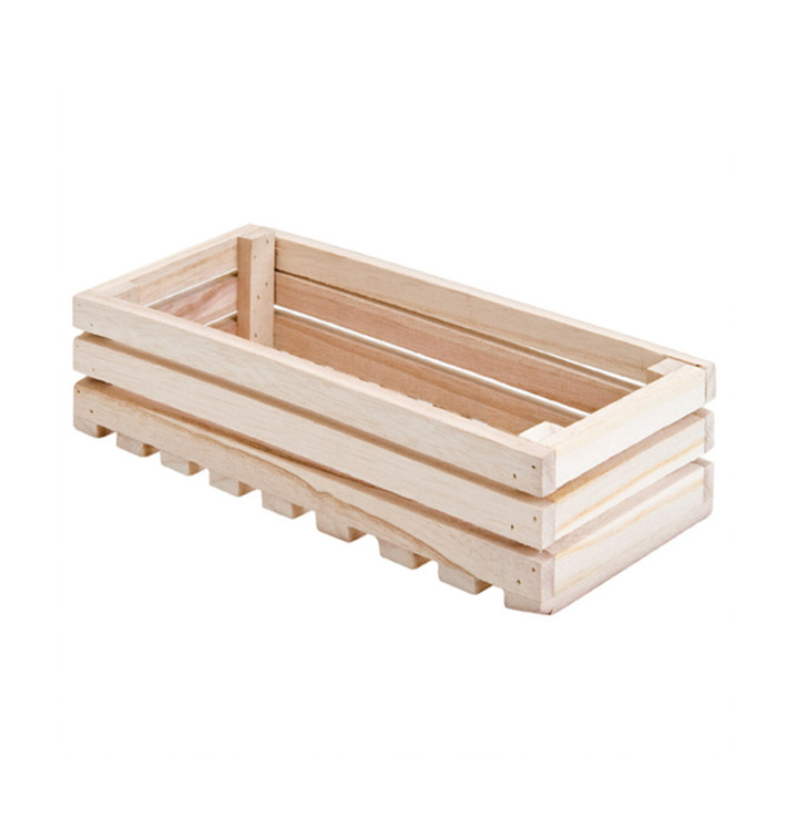 Caja para Presentación de Madera 21,6x10,2x6cm (1 Ud)