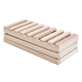 Caja para Presentación de Madera 21,6x10,2x6cm (1 Ud)