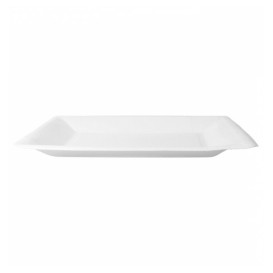 Plato de Papel Biocated Blanco Cuadrado 18cm (20 Uds)